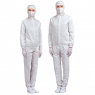 嘉柏利通F-1311W白色拉鏈?zhǔn)椒煮w潔凈服 嘉柏利通F-1311W白色拉鏈?zhǔn)椒煮w潔凈服