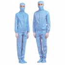 嘉柏利通F-1312W藍色拉鏈?zhǔn)椒煮w潔凈服 嘉柏利通F-1312W藍色拉鏈?zhǔn)椒煮w潔凈服