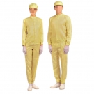 嘉柏利通F-2115黃色立領(lǐng)拉鏈?zhǔn)椒煮w潔凈服 嘉柏利通F-2115黃色立領(lǐng)拉鏈?zhǔn)椒煮w潔凈服