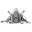 朝美6200A頭戴式雙濾盒半面罩防毒面具