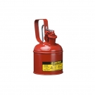 Justrite杰斯瑞特10101Z自閉式I型安全罐1L