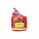 Justrite杰斯瑞特14261聚乙烯制I型非金屬安全罐2.5加侖