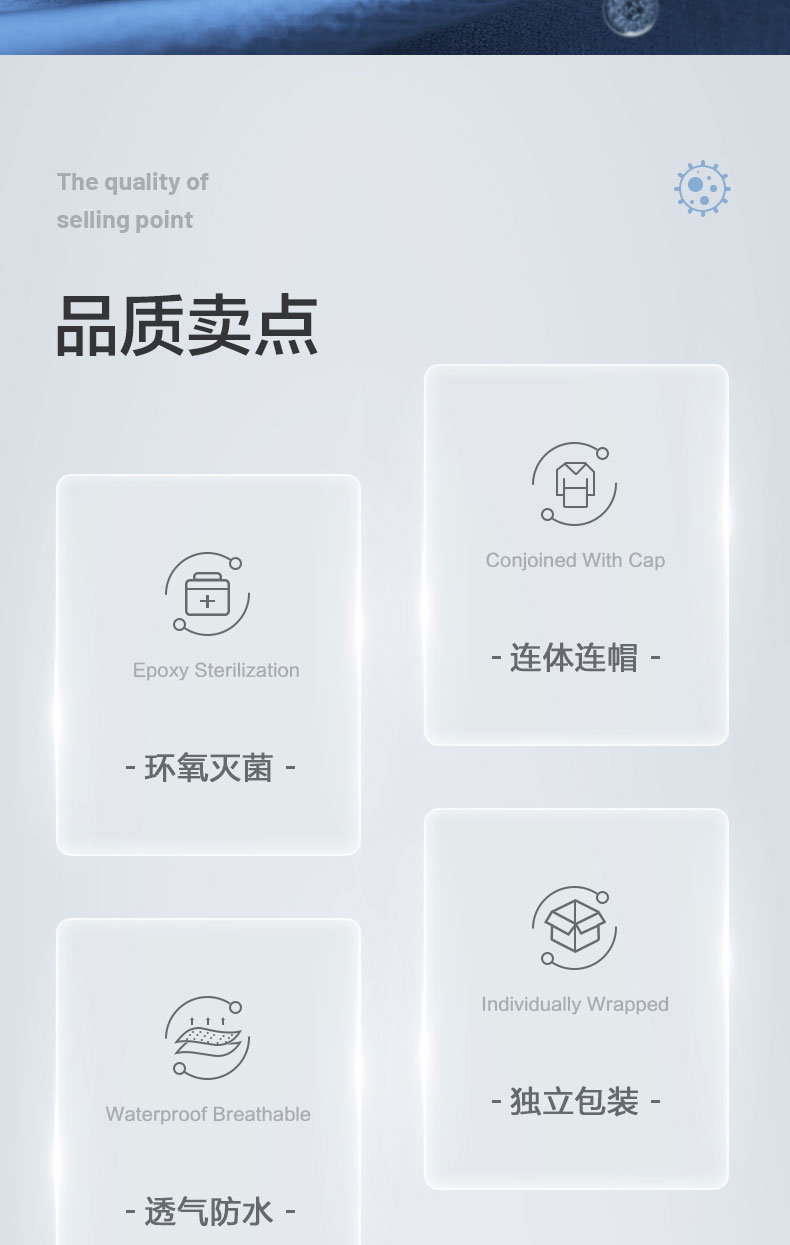 可孚2類醫(yī)用一次性連體防護(hù)服圖片2