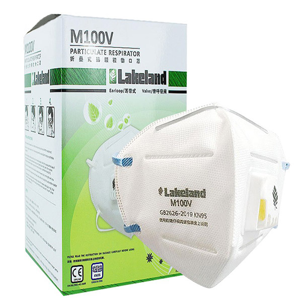 雷克蘭M100V(工業(yè)裝)帶呼吸閥防塵口罩圖片