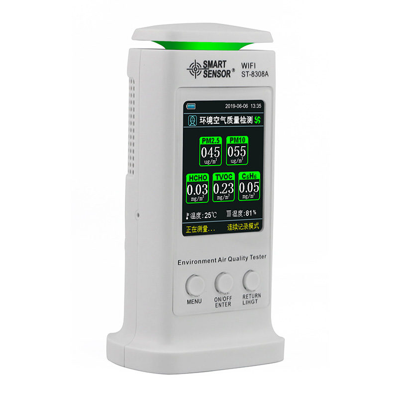 ?，擲T-8308A（WIFI版）環(huán)境空氣質量檢測儀圖片4