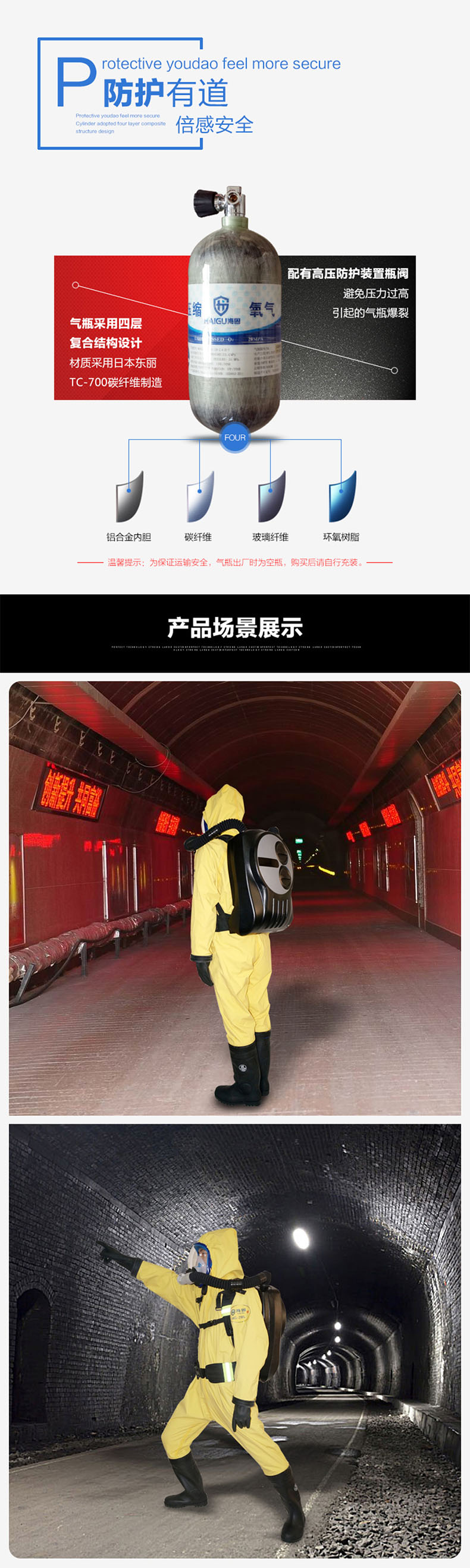 海固RHZYC240 HYZ4C倉(cāng)式正壓式氧氣呼吸器圖片3