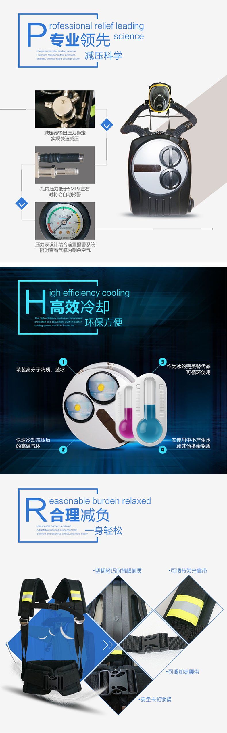 海固RHZYC240 HYZ4C倉(cāng)式正壓式氧氣呼吸器圖片1