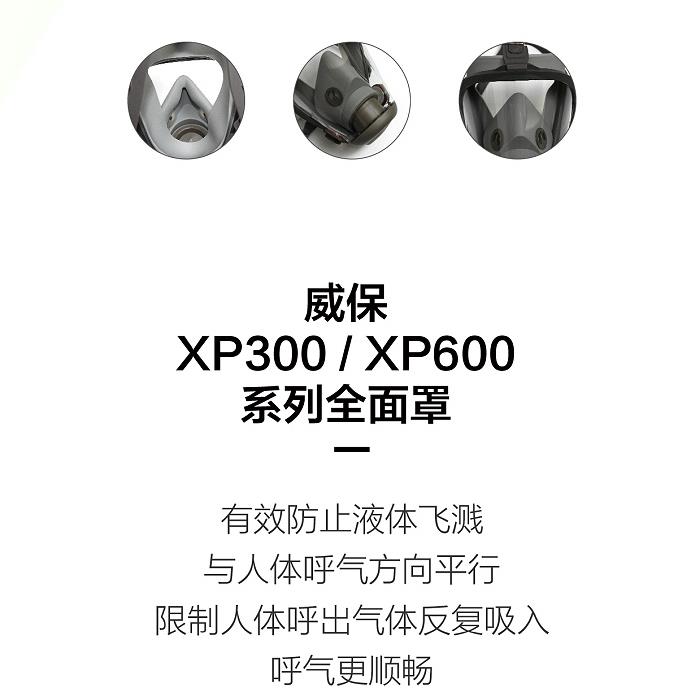 華信威保小金罩XP600P防塵防毒過(guò)濾全面罩圖片1