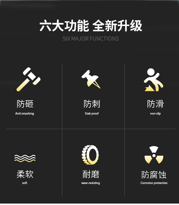 麗泰牛筋底耐油耐酸堿防砸防穿刺高筒靴2