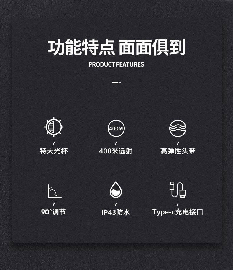 神火HL55-C智能感應(yīng)揮手即亮強(qiáng)光遠(yuǎn)射戶(hù)外多用頭燈2.jpg
