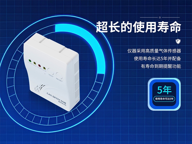 保時(shí)安BH-H5家用可燃?xì)怏w探測器6.jpg