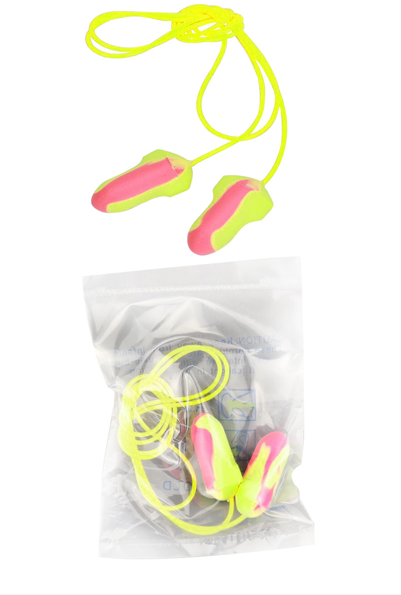 定和DH1016混色T型PU泡棉防噪音耳塞6