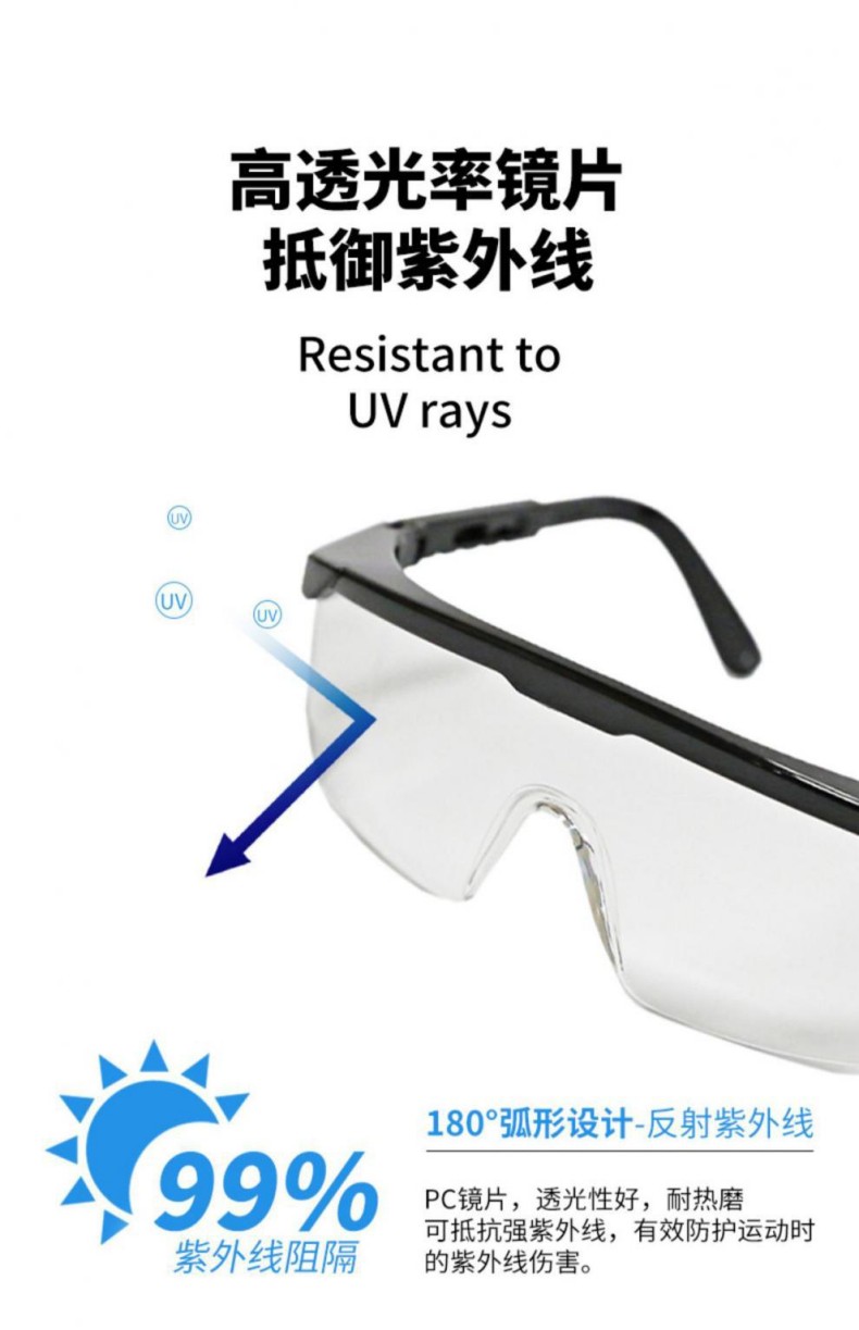 定和DH4011高清透明多功能防護(hù)眼鏡7