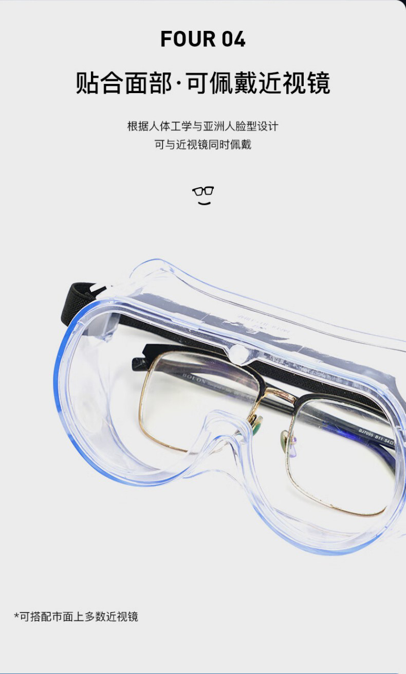 定和DH4022抗沖擊防霧多功能安全防護(hù)護(hù)目鏡6