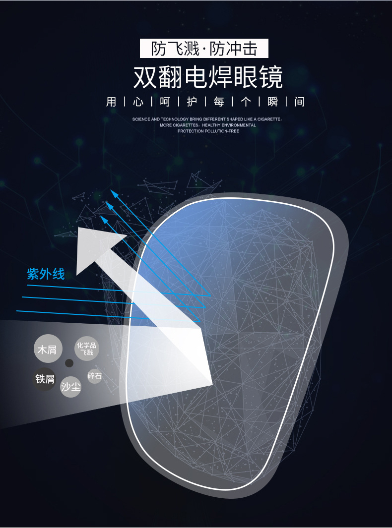 定和DH4030可翻蓋式多功能電焊護(hù)目鏡5