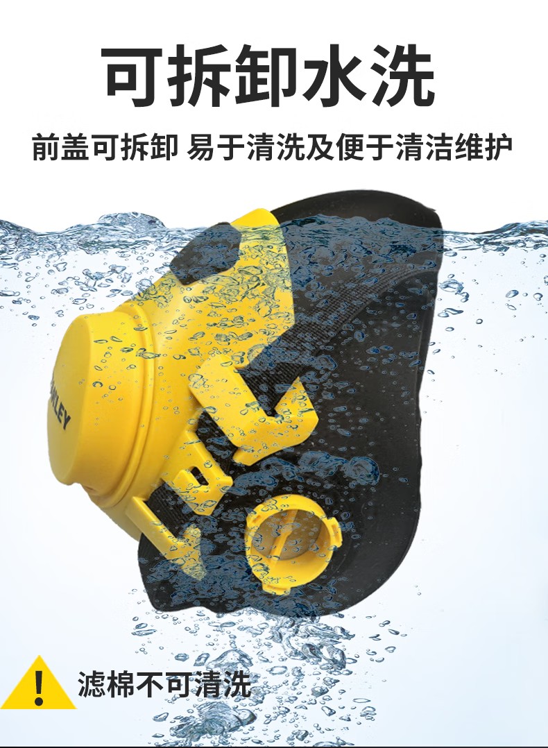 STANLEY史丹利ST2200硅膠半面罩防毒面具8
