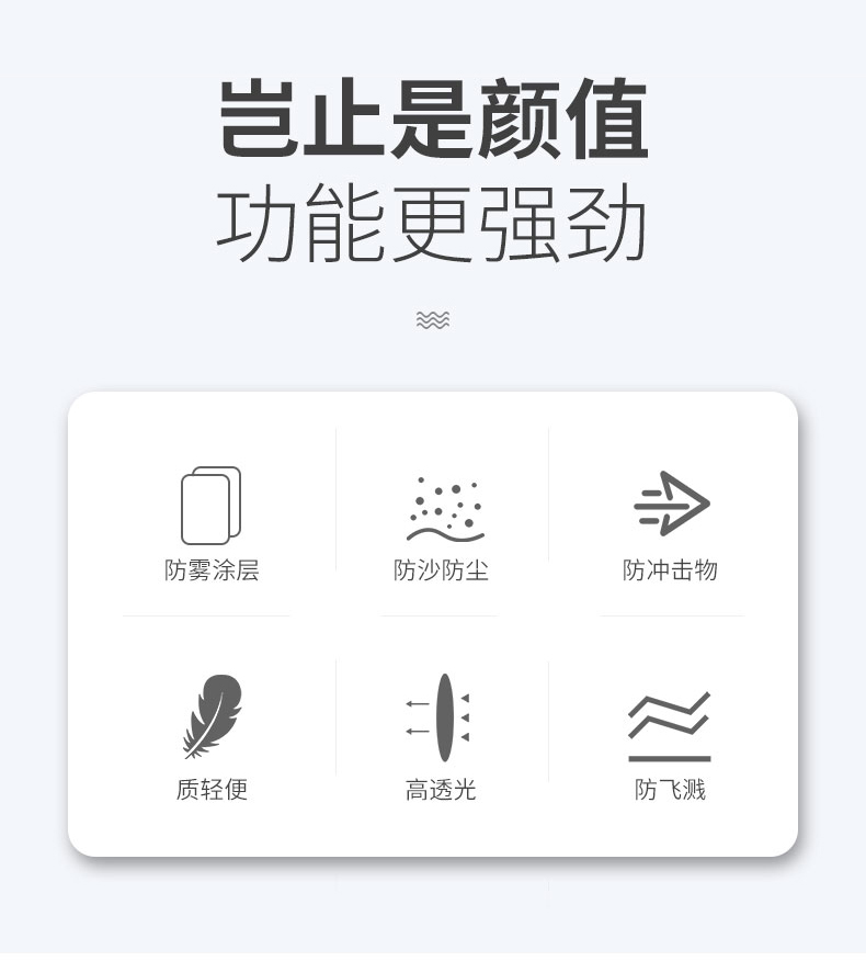 定和DH4059透明防飛濺防霧防護面屏3