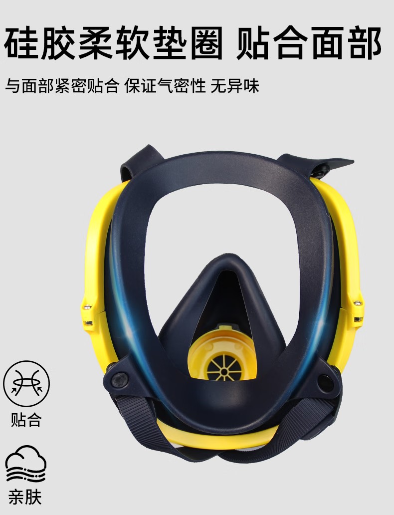 STANLEY史丹利ST2300硅膠全面罩防毒面具7