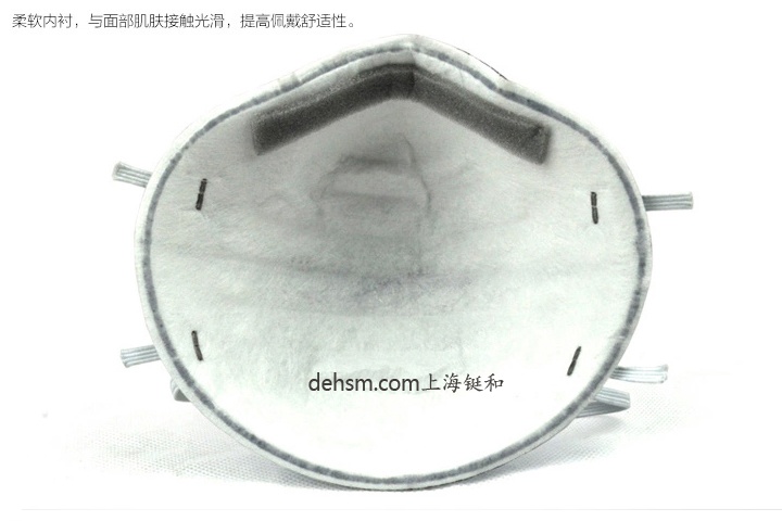3M8247R95有機蒸氣異味及顆粒物防護(hù)口罩圖片-反面