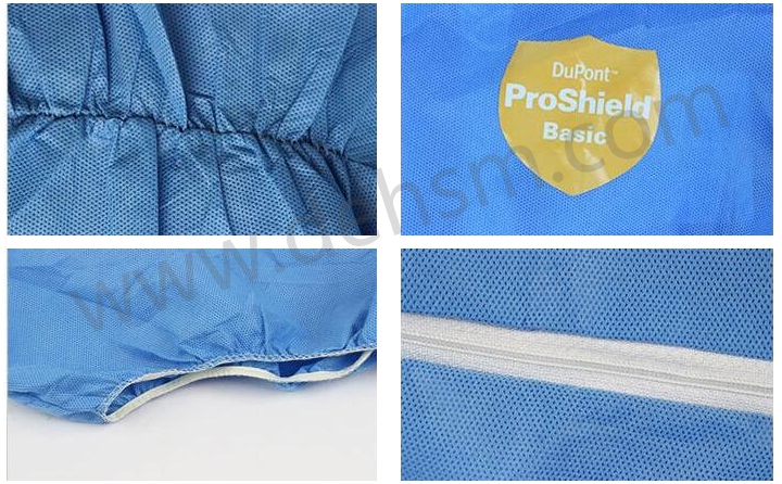 杜邦ProShield防護(hù)服彈性袖口、褲口設(shè)計(jì)