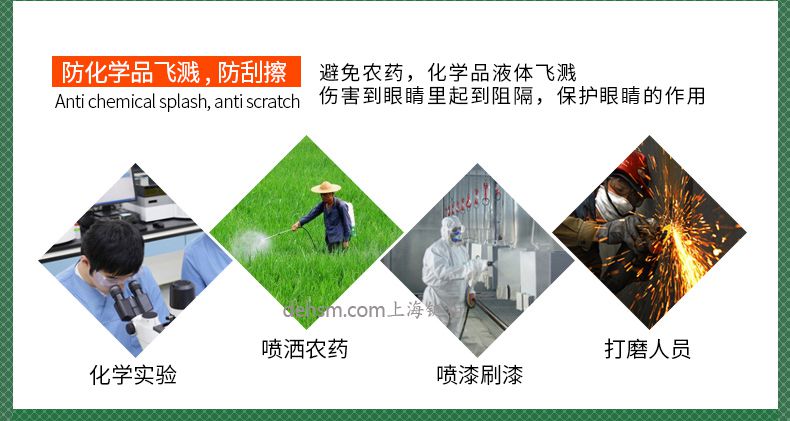 雷克蘭G1510護目鏡防化學品飛濺，防刮擦