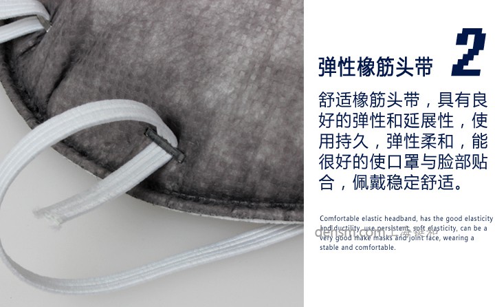3M9913V口罩彈性橡筋頭帶，佩戴更加舒適
